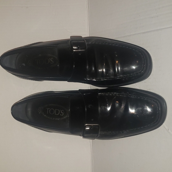 Tods patent leather oxford dress black shoes 6.5